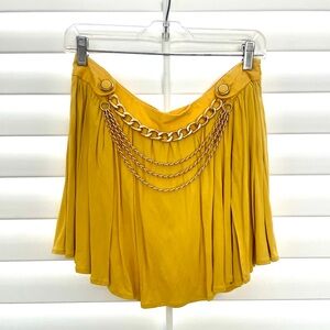 NWT Dolce & Gabbana Vintage Yellow Mini Skirt
